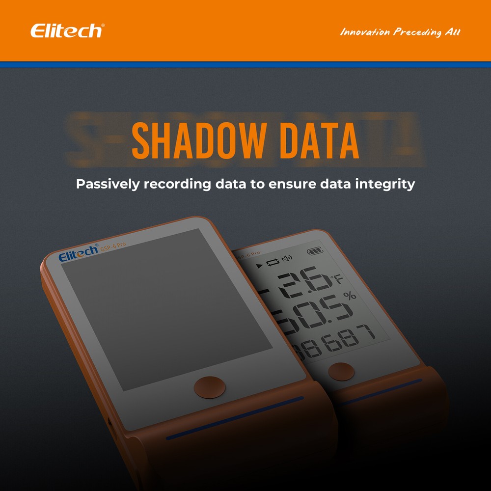 Elitech Bluetooth Temperature Humidity Data Logger Vaccine Recorder GSP-6Pro