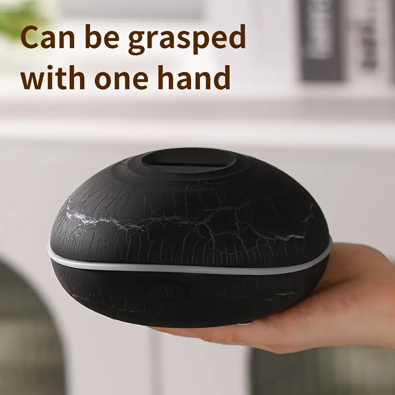 LED Light Aromatherapy Diffuser Aroma Essential Oil Air Humidifier Crack Pattern