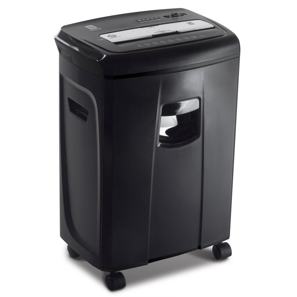 8 Sheet Microcut Rolling Shredder Document Shredding with Pullout Basket Office