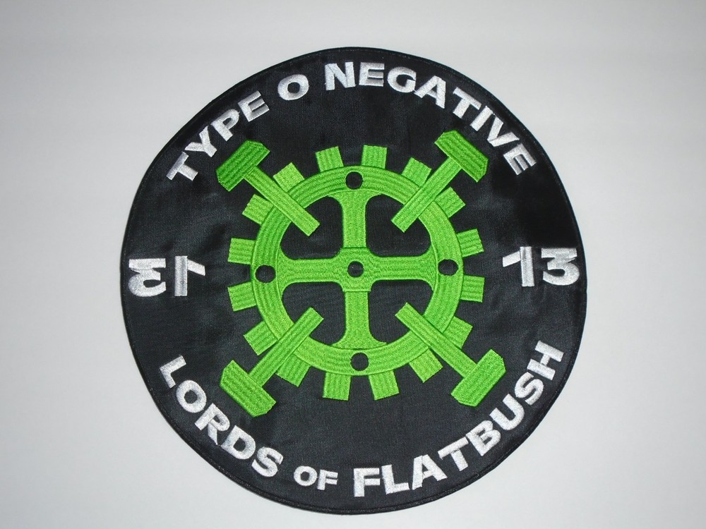 TYPE O NEGATIVE 13 LORDS EMBROIDERED BACK PATCH