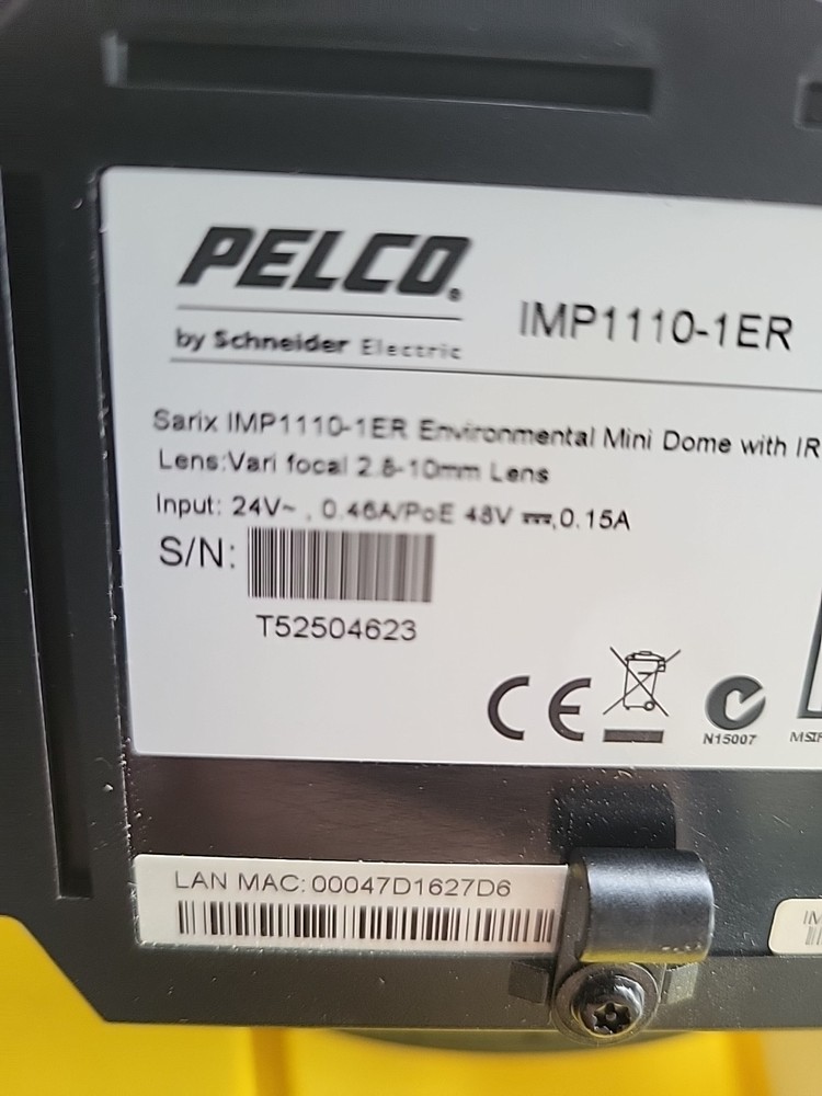 Pelco IMP1110-1ER Environmental Mini Dome