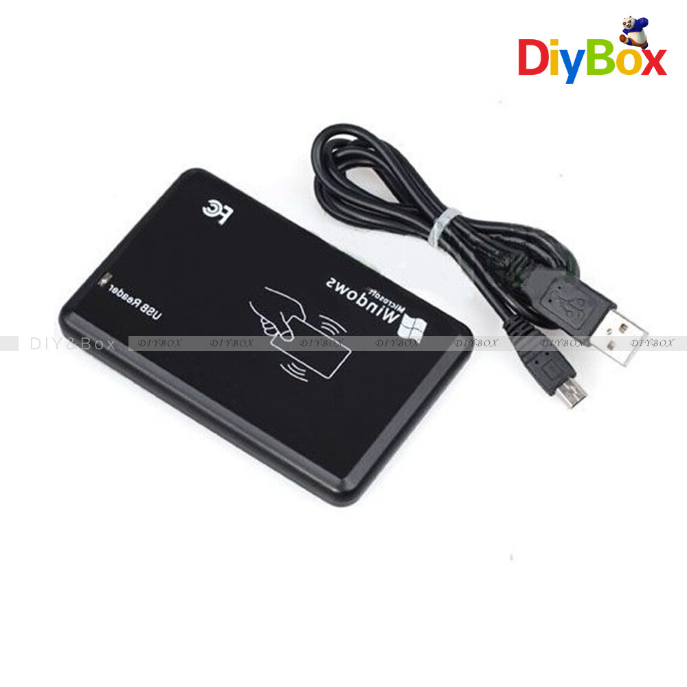 125Khz EM4100 USB RFID ID Card Reader Swipe Card Reader Plug and Play w/ Cable