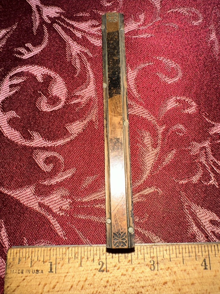 Printing Block “ Decorative Border Edge “ Copper Face