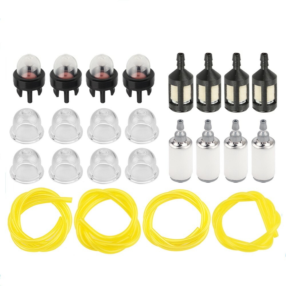 4 Sizes Tygon Fuel Filter Line Primer Bulb Kit Set For Poulan Weedeater Chainsaw