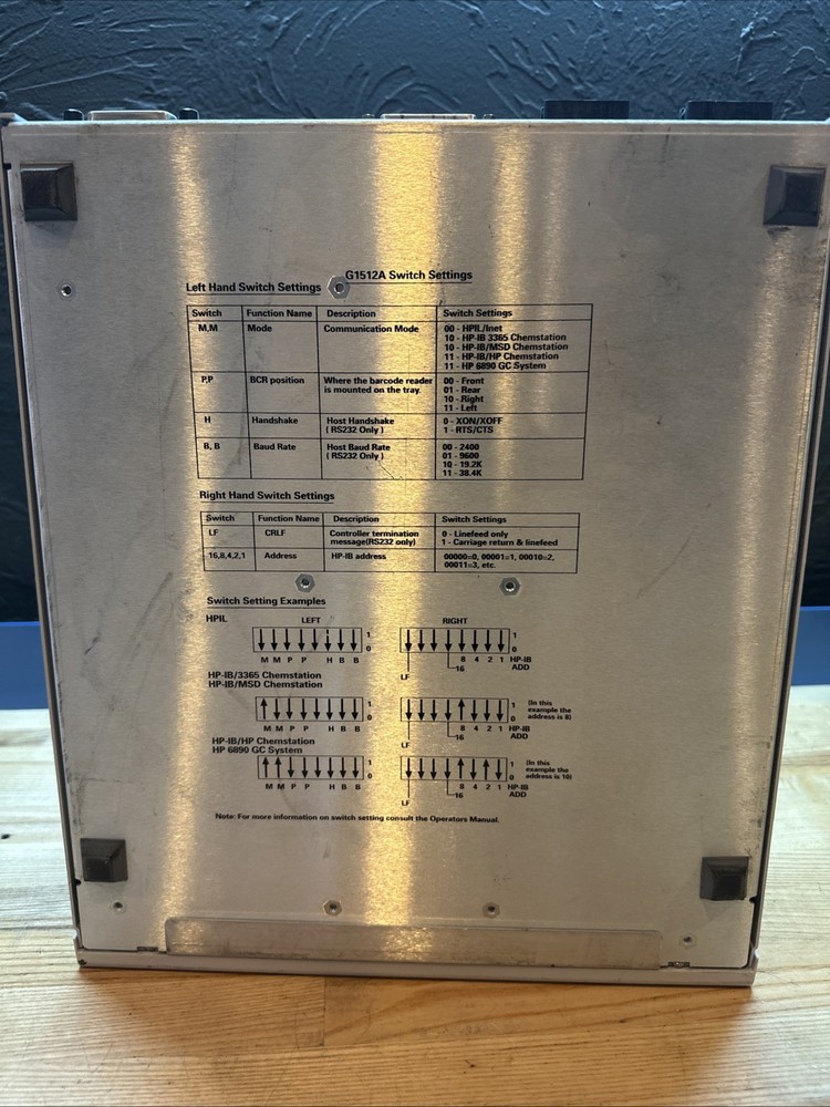 HP/Agilent G1512A GC AutoSampler controller