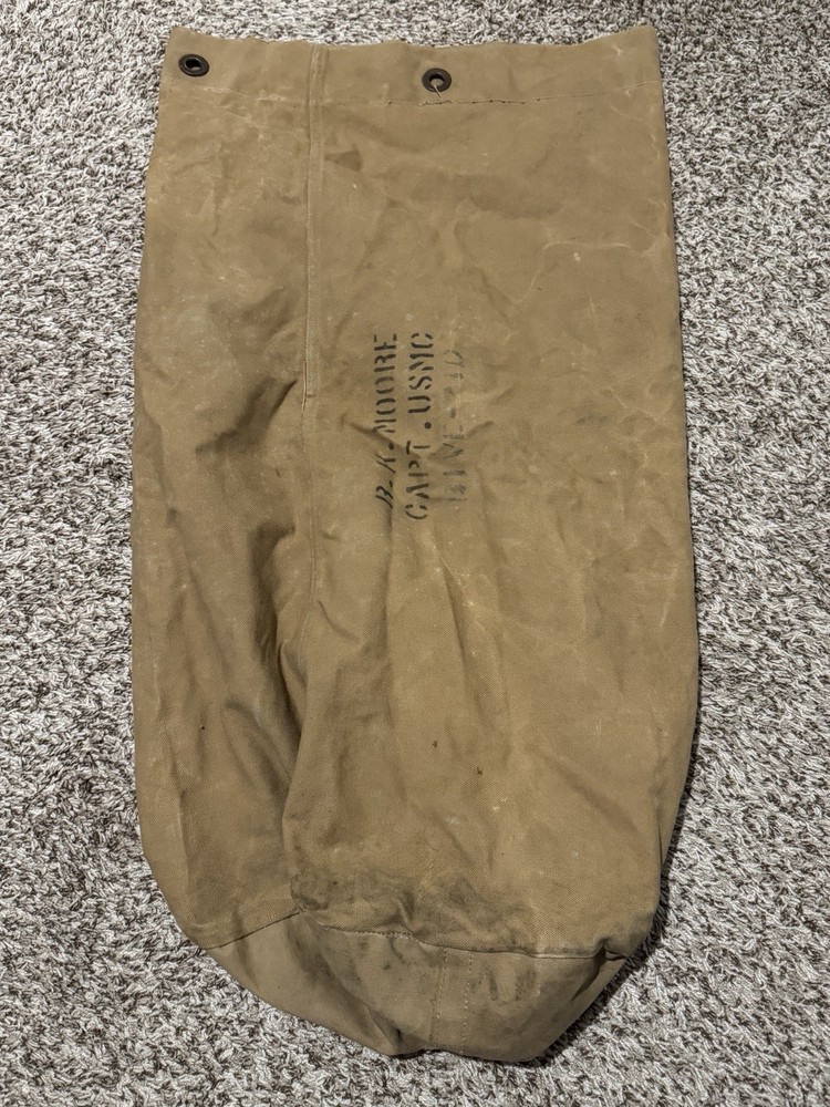 WWII USMC Seabag Named