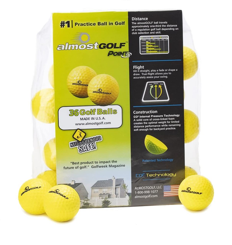 Practice Golf Balls for Golf Training. Made by . Feel Solid Contact for Great...