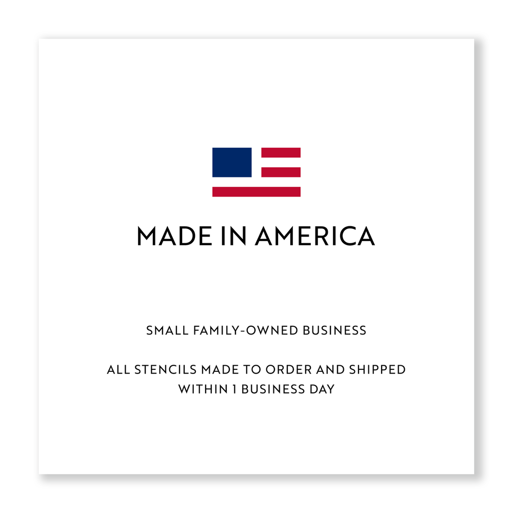 Maryland State Stencil - Durable & Reusable Mylar Stencils