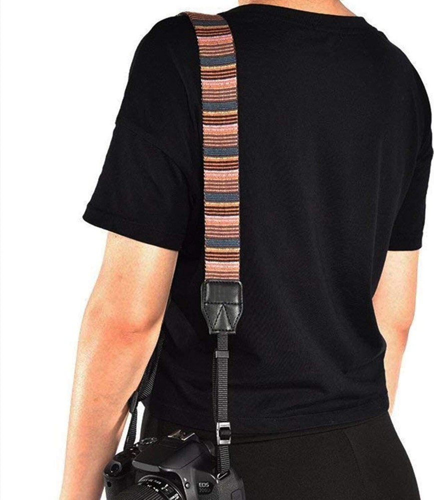 Camera Strap Canvas Multicolor Neck Shoulder Camera Strap with Quick Release ...