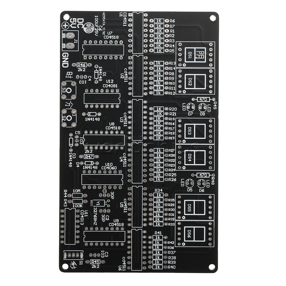 6-bit Digital Circuit Clock DIY Electronic Kit Electronic Clock Teaching Kit