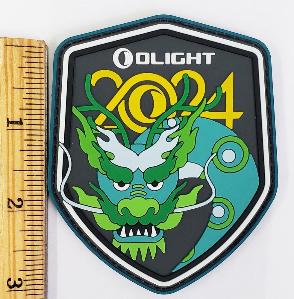 Olight 2024 Dragon Patch Swags, 3.50" x 2.75", 2 Patches