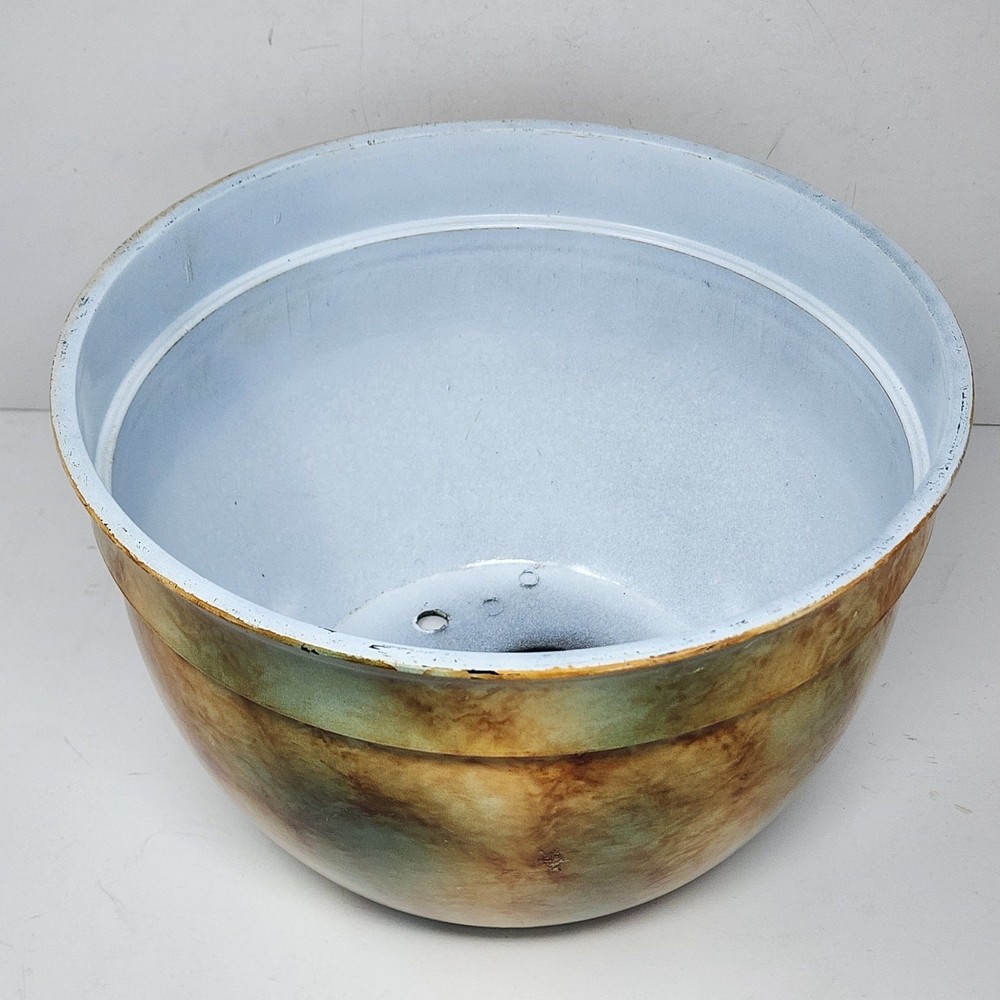 Faux Marble Plastic Pòt