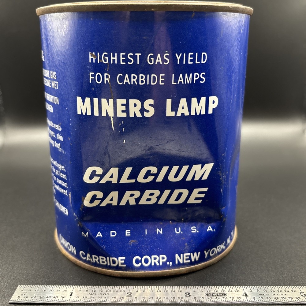 Vintage Union Carbide Mining Tin Sealed