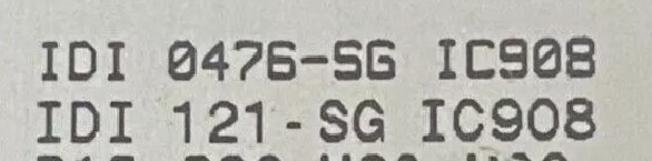 2 PCS  ORIGINAL  INSERTS  ‎    IDI 121-SG IC908