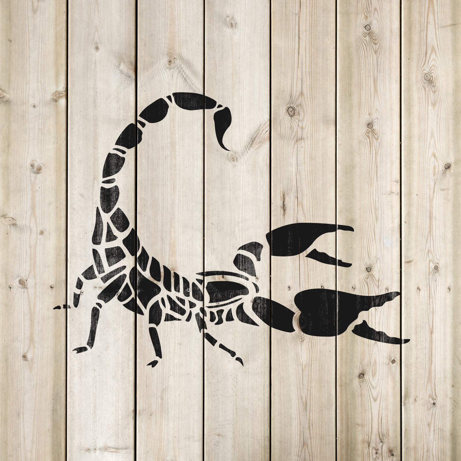 Scorpion Stencil - Durable & Reusable Mylar Stencils