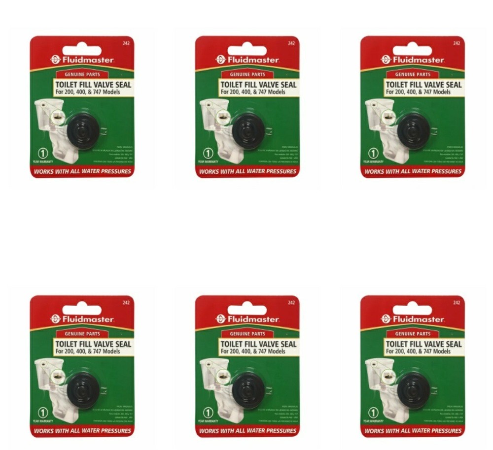 6 Pack GENUINE FLUIDMASTER 242 REPLACEMENT  FILL VALVE RUBBER SEAL