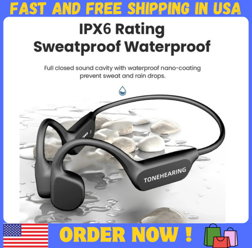 Bone Conduction Hearing Aid Bluetooth Wireless Design IPX5 Waterproof Hearing Ai
