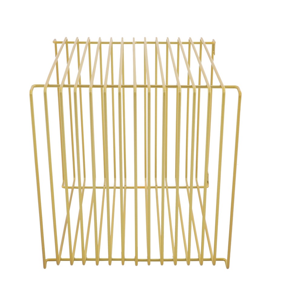 Iron Multi-Purpose Square Side Table Side Table Square Cage End Table