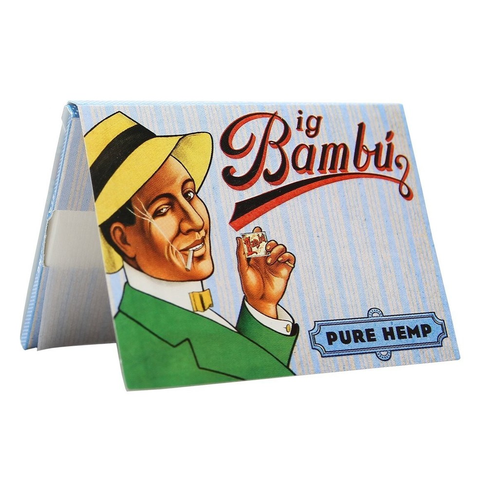 50 Booklets Display - Bambu Pure Hemp Regular Rolling Papers