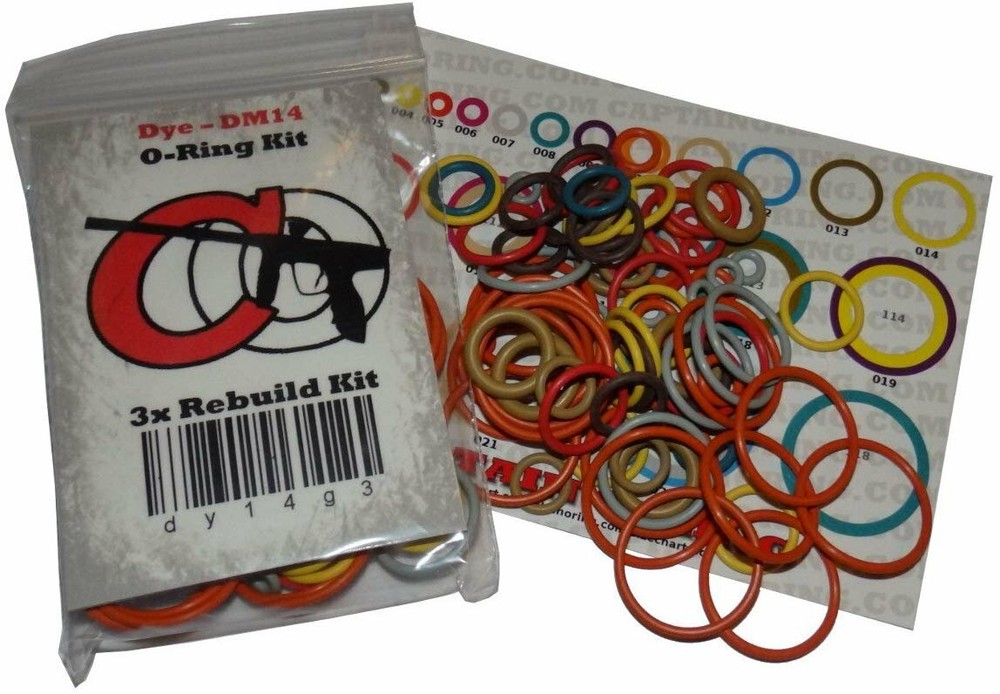 Captain O-Ring Eclipse GEO 4 - Color Coded 3X Oring Rebuild Kit