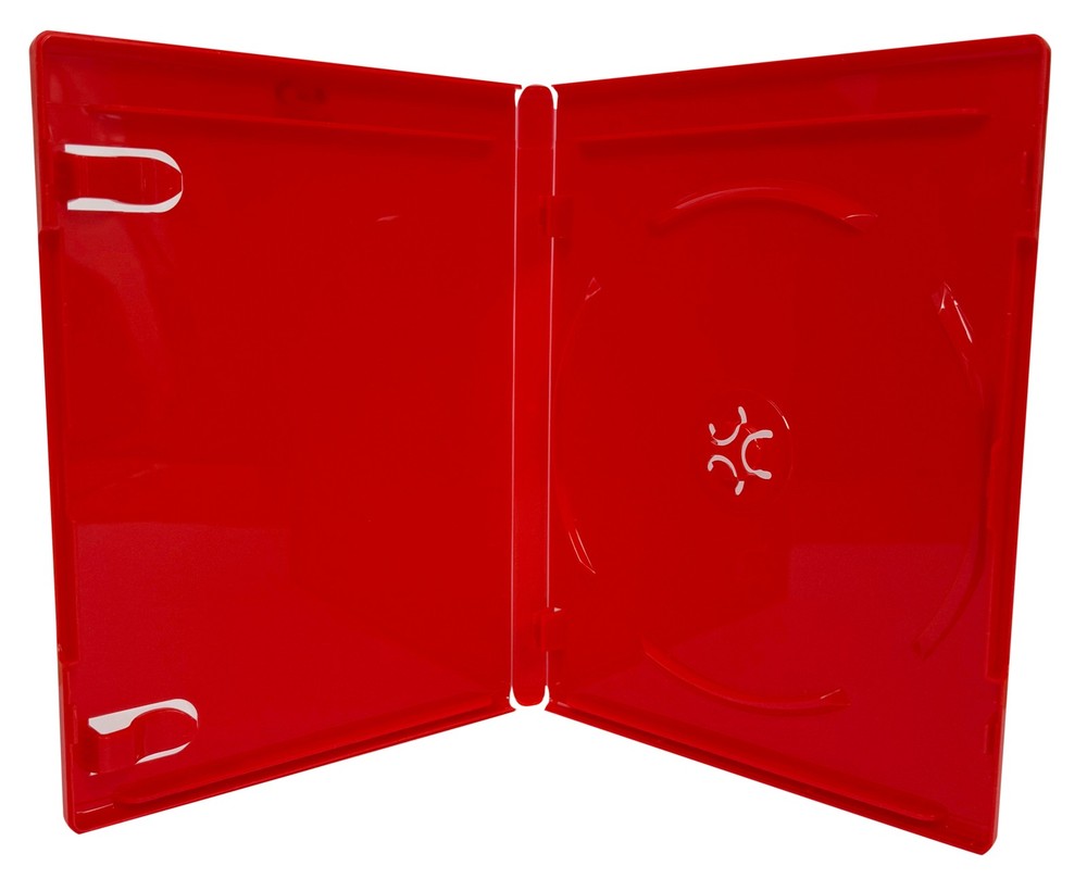 PREMIUM STANDARD Solid Red Blu-Ray Single Cases 12MM Lot