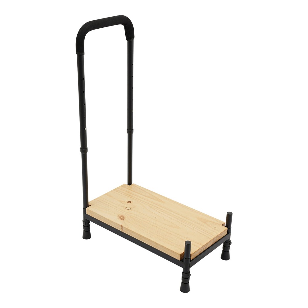 Adjustable Bed Step Stool with Handle for Elderly Seniors 400lbs Capacity