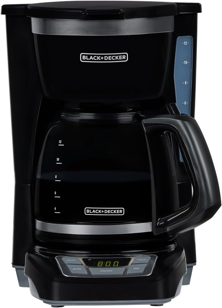 PROGRAMMABLE 12 CUP DIGITAL DRIP COFFEE MAKER Washable Basket Filter Auto Brew