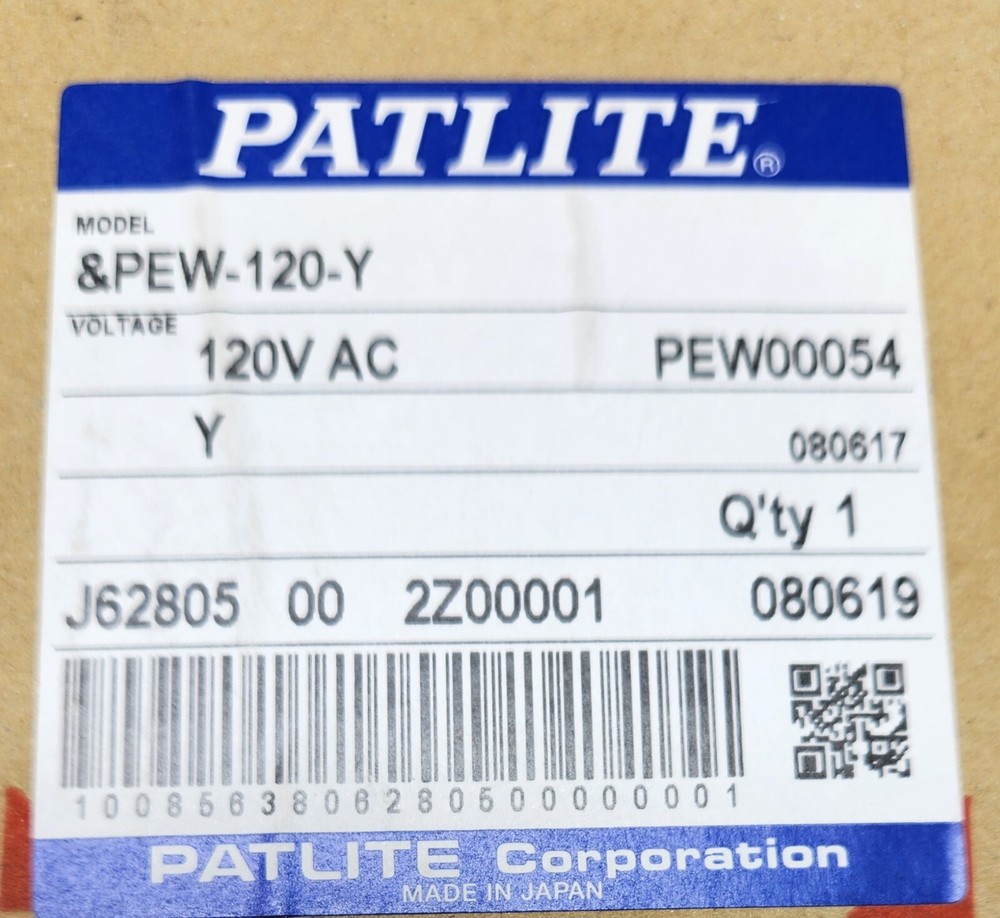 Patlite PEW-120-Y Light 120VAC