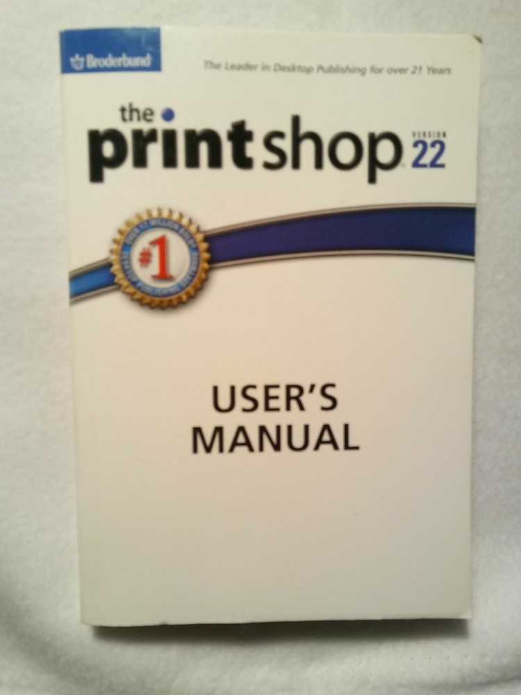 The Printshop Version 22 User Manual Guide Broderbund