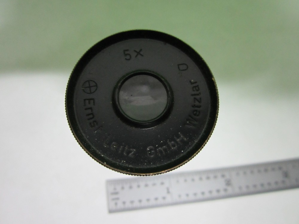 MICROSCOPE PART EYEPIECE ERNST LEITZ GERMANY 5X OPTICS BIN#U8-08