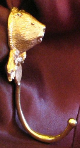 BEAVER J Hook, Robe Hook, Coat Hook, Leash Hook Bronze