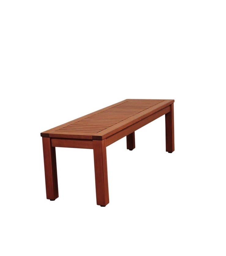 Amazonia Richfield 53" Eucalyptus Backless Bench