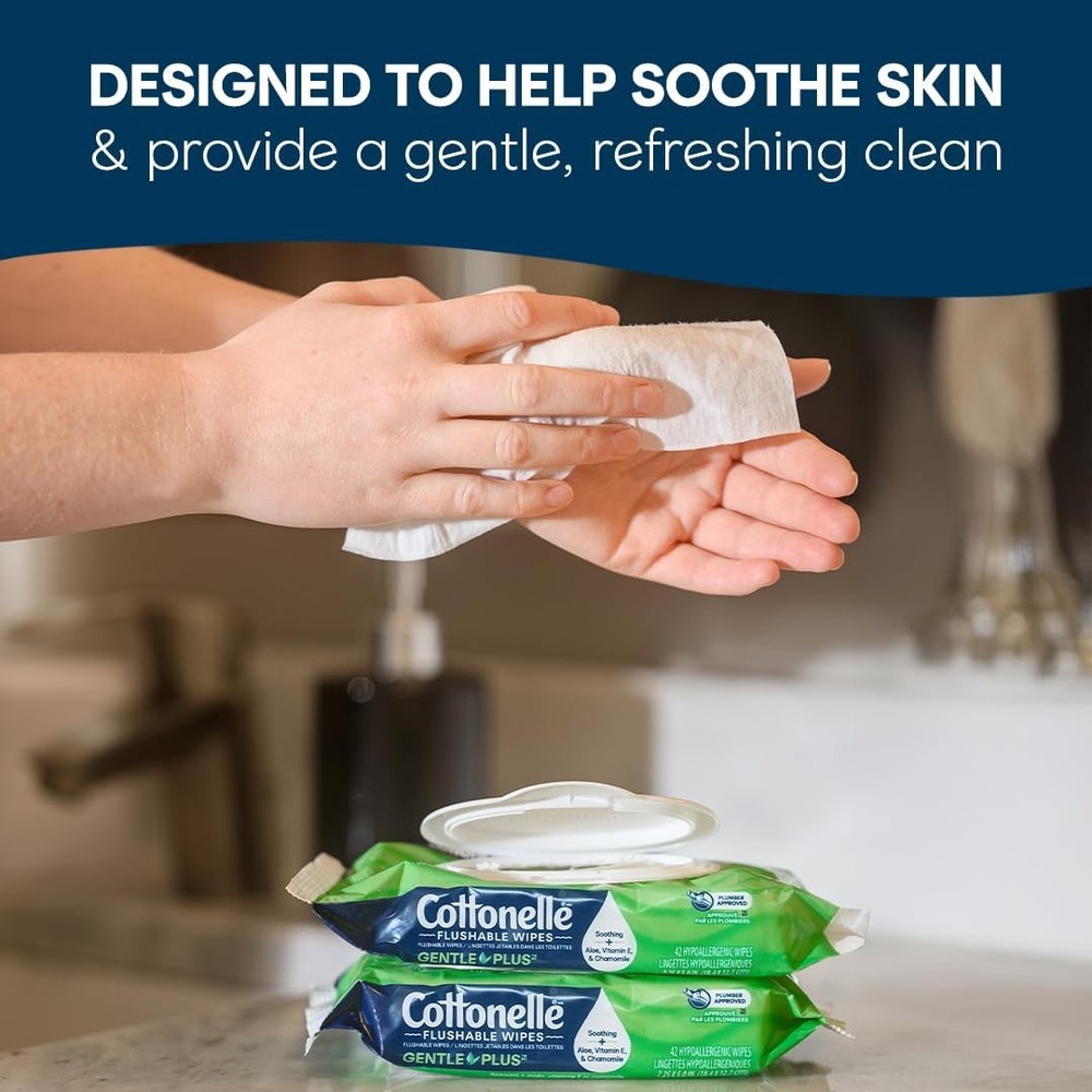 Aloe Flushable Wet Wipes Pack