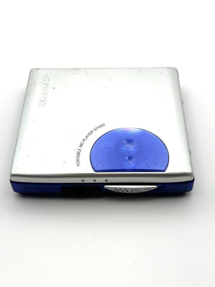 SHARP MD-ST500 Minidisc Player Blue Good