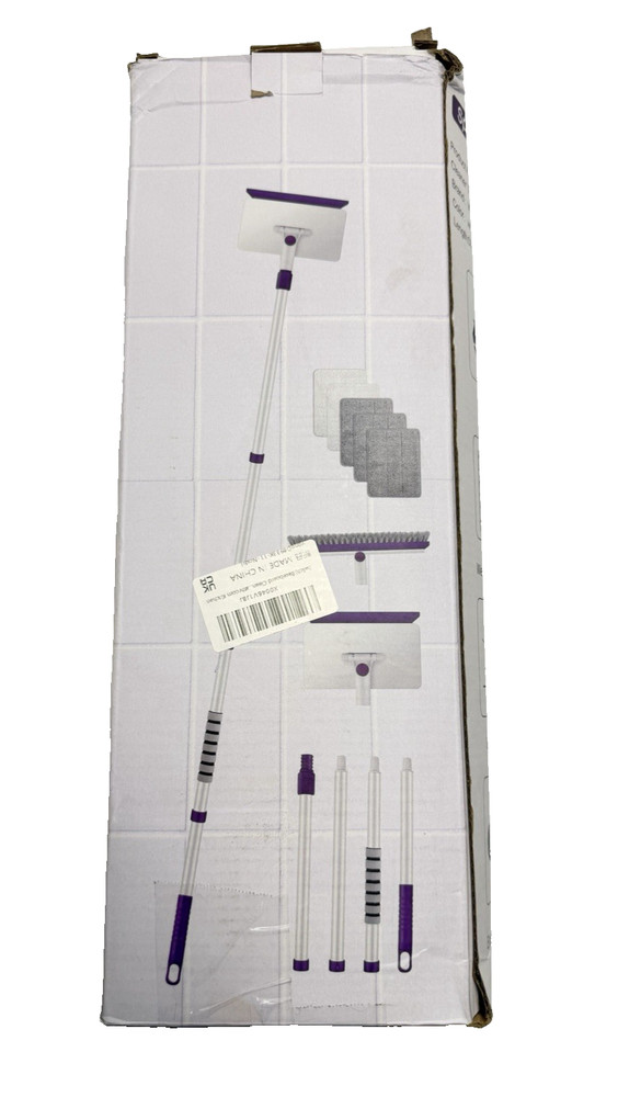 Wall Baseboard Cleaner Tool with Handle Extendable Long Handle Baseboard Cleaner