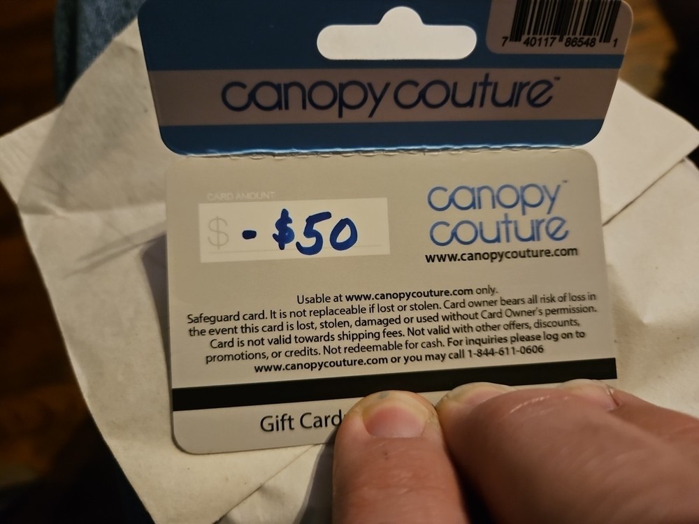 $50 Canopy Couture Gift Card