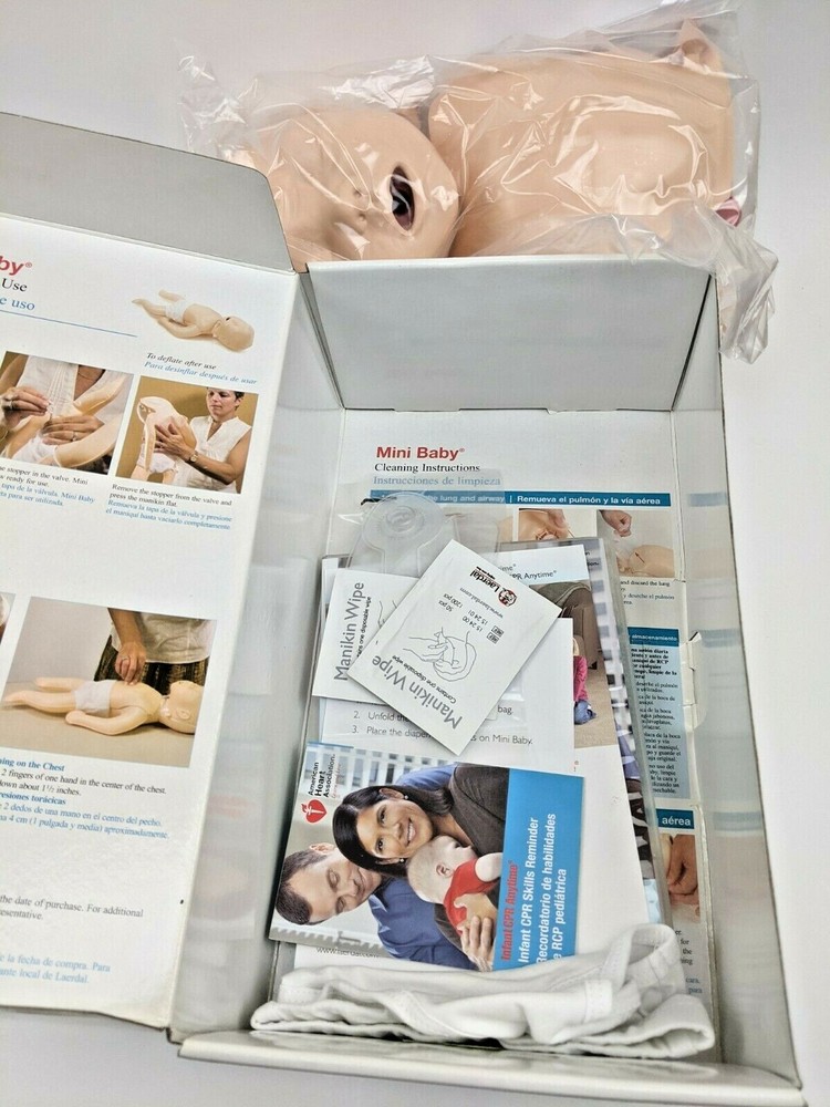 Infant CPR Anytime Learning Tech Mini Baby Trainer & DVD NEW