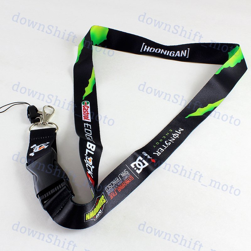 Energe Drink Neck Strap Quick Release MONSTER Lanyard Keychain Badge ID Holder