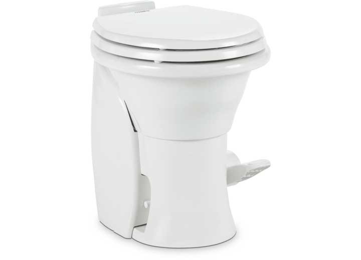Dometic 304764001 7640 Master Flush Toilet w/Flush Pedal - White Ceramic
