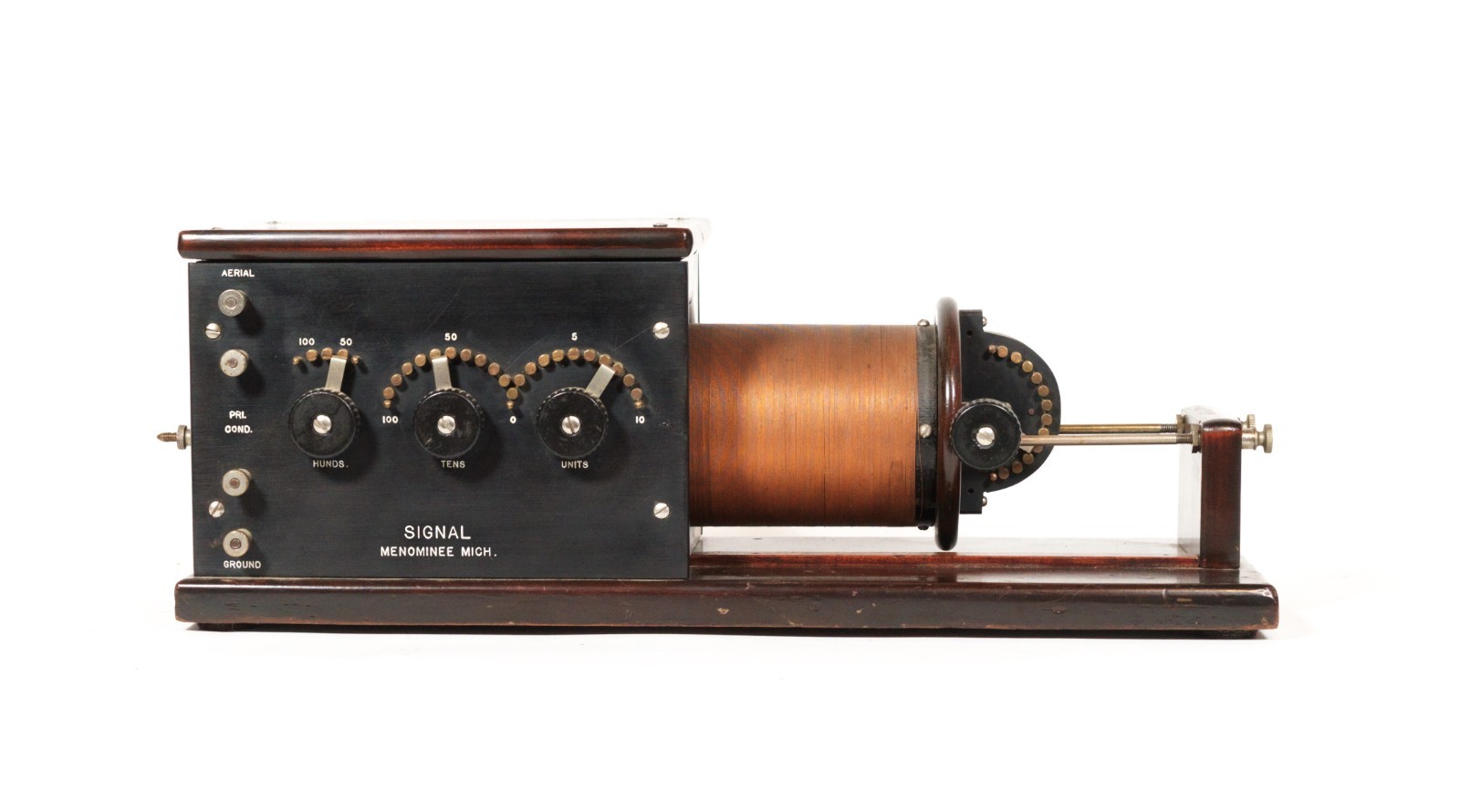 1919 Signal Navy Type Loose Coupler Radio Tuner From Legendary Muchow Museum