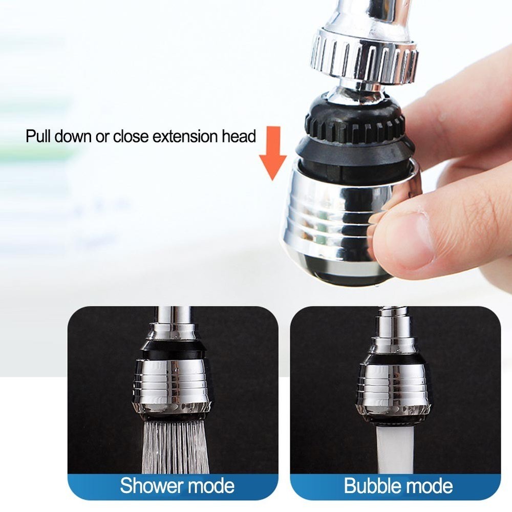 Rotating Faucet Aerator Single Handle Control Easy Installation Water Saving