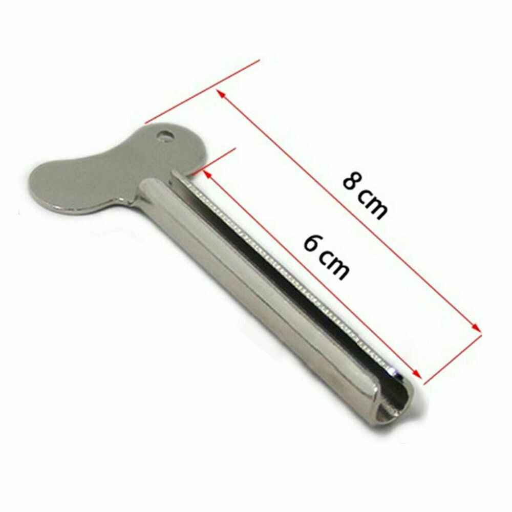 5PCS Stainless Steel Tube Toothpaste Squeezer Easy Key Dispenser Rolling HoldeZt