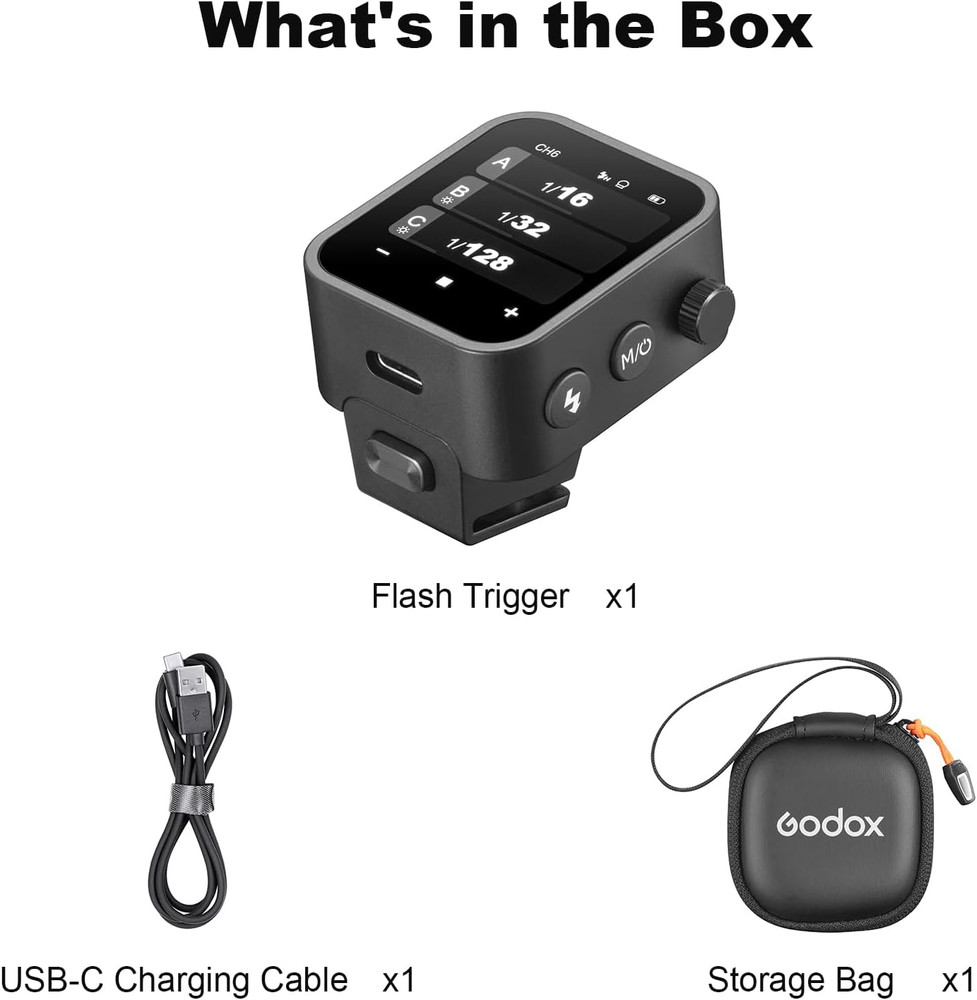 X3N TTL Wireless Flash Trigger for Nikon - Touch Screen OLED, TCM Conversion