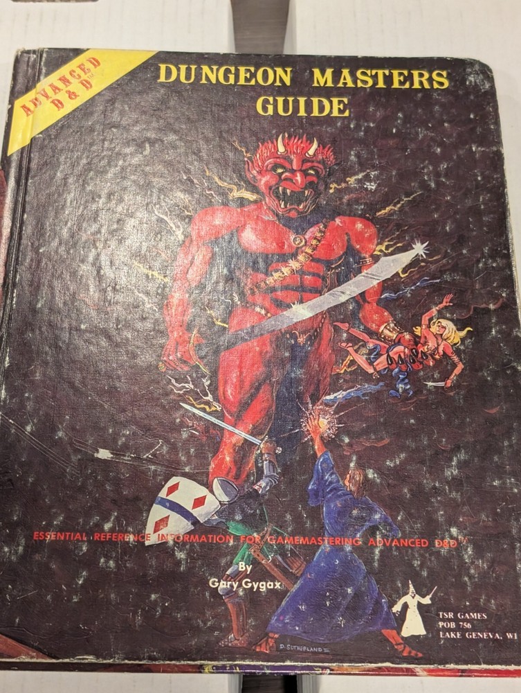 Advanced Dungeons & Dragons Dungeon Masters Guide 1979 4th Printing D & D Nice!