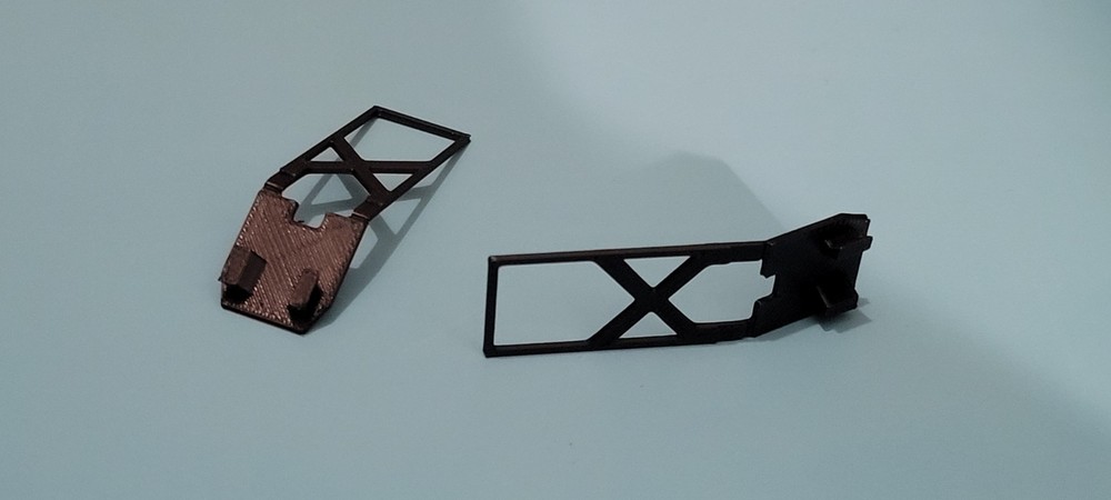 2 Custom made Mongoose body support Bars, 3D printed. Read description.