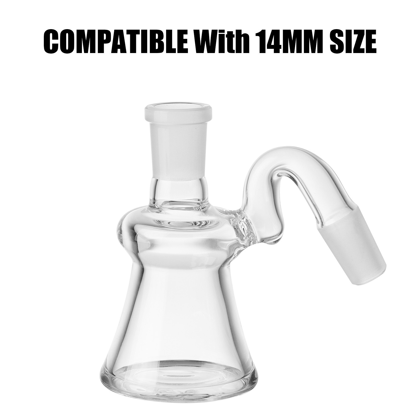 14mm 45° Mini Glass Dry Ash Catcher Premium Quality Tobacco Water Pipe Bong