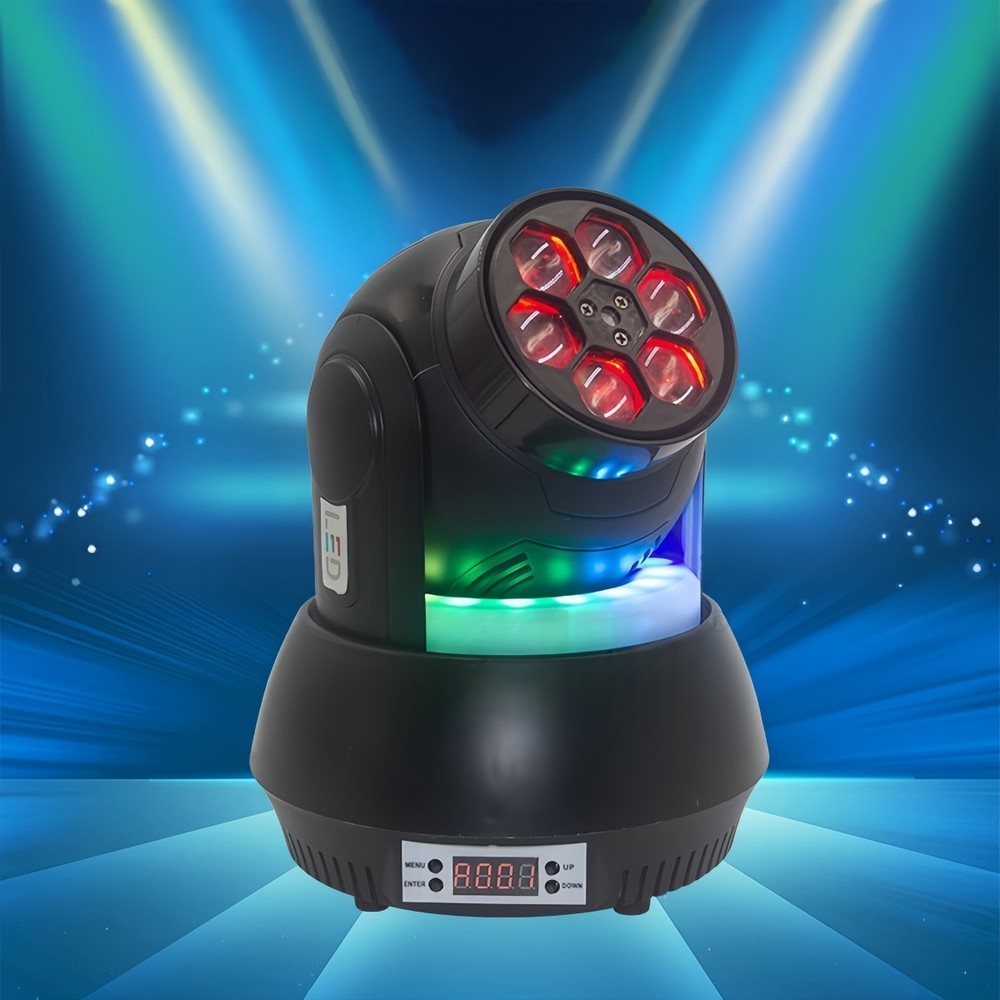 100W RGB Pattern Moving Head Light for KTV, Bars, Stage Shows – Compact Rotating