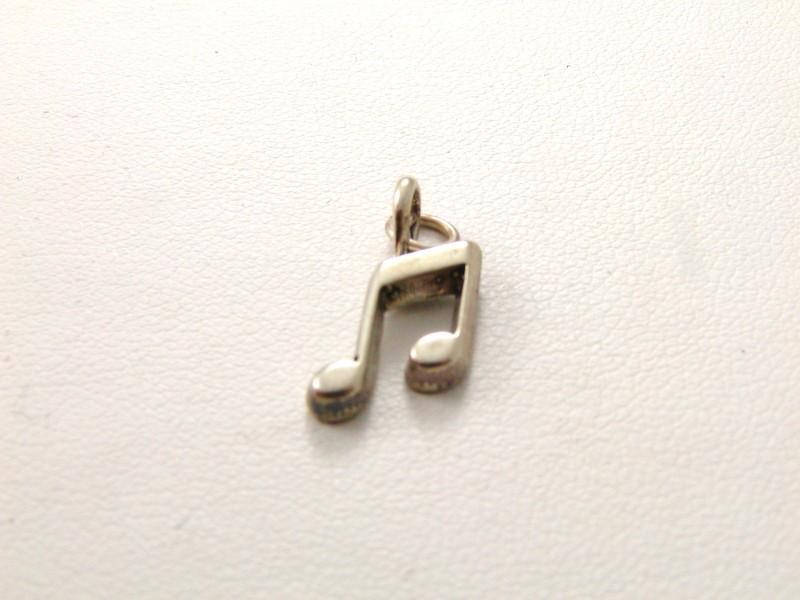 Vintage Sterling Silver Musical Note Charm