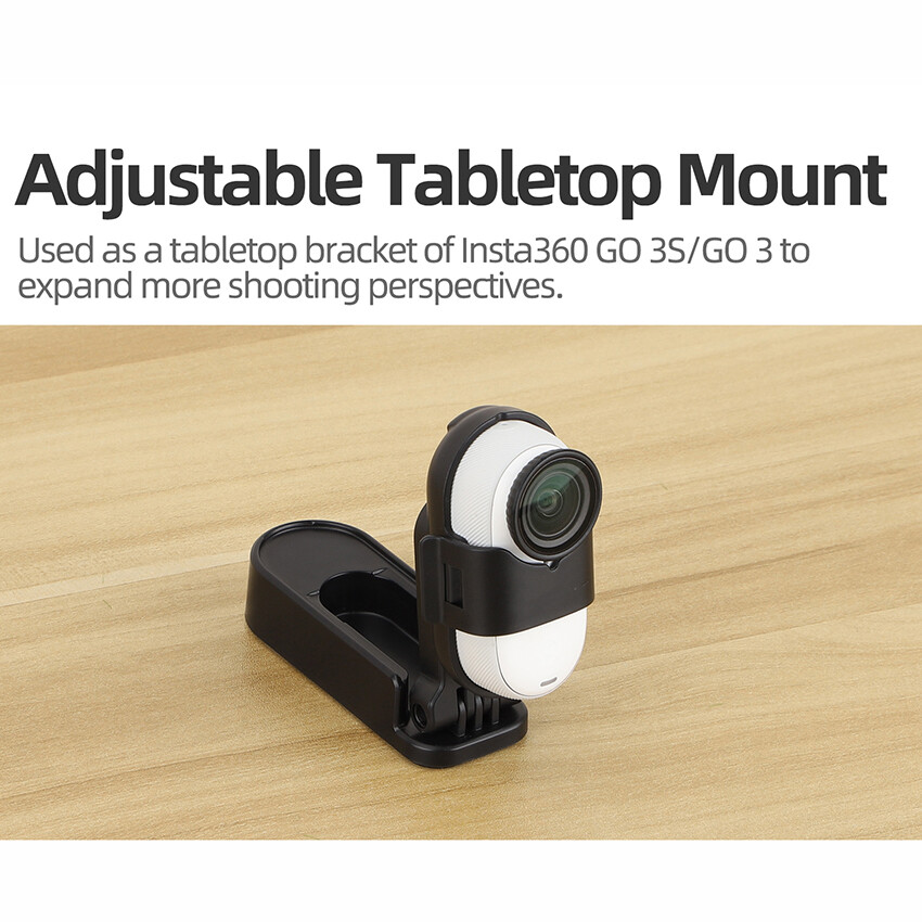 For Insta360 GO 3S/3 Magnetic Mount Tabletop Base Bracket Angles Adjustable 360°