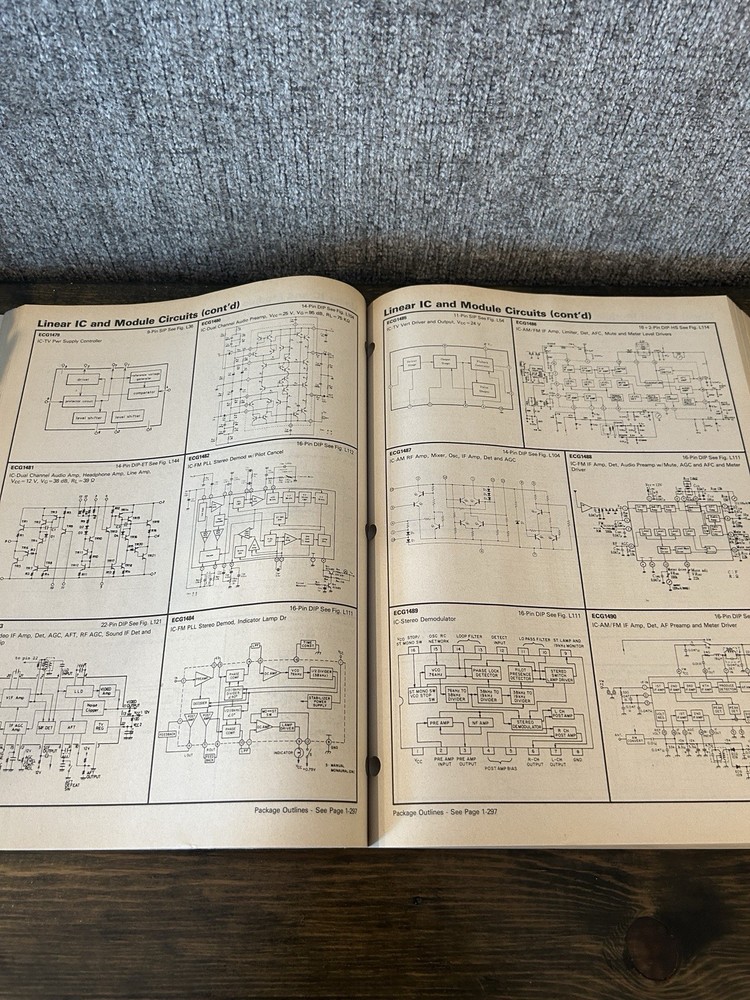 Vintage 1987 ECG Semiconductors Master Replacement Guide Catalog